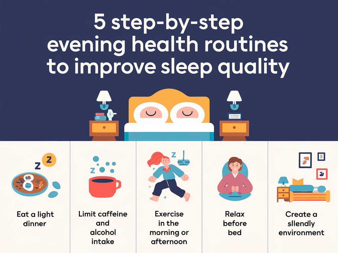 5 Step-by-Step Evening Health Routines to Improve Sleep Quality