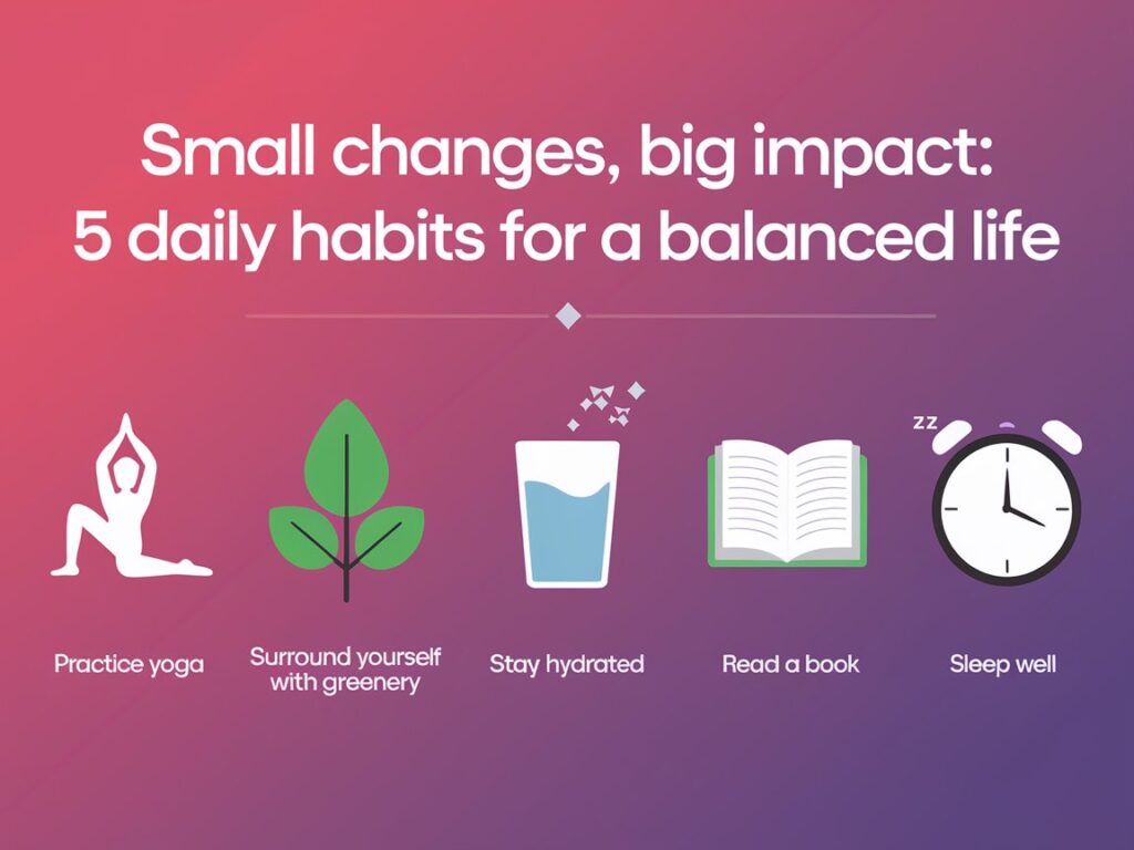 Small Changes, Big Impact 5 Daily Habits for a Balanced Life