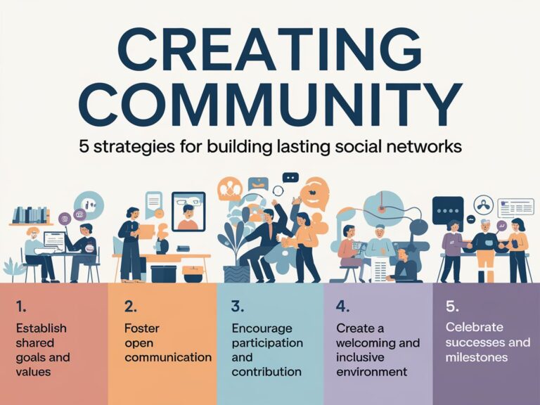 Creating Community: 5 Strategies for Building Lasting Social Networks